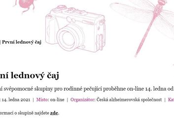 První lednový čaj on line