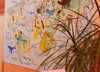 Mapa světa očima dětí z 89. MŠ