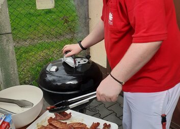 Grilování u nás na dvorku