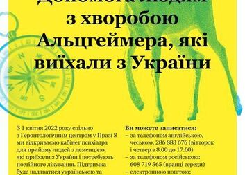 Leták o pomoci v ukrajinštině