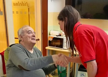 Zdeněk Novotný z Domova sv. Aloise oslavil devadesátiny